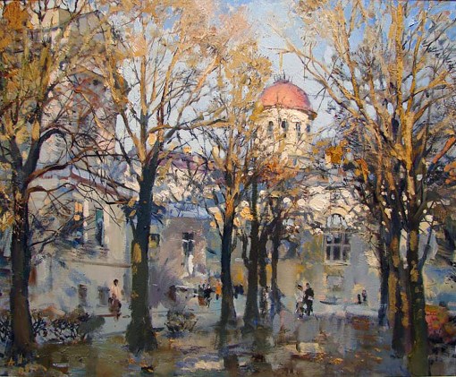 Санкт-Петербург. Лучи-заходящего-солнца.